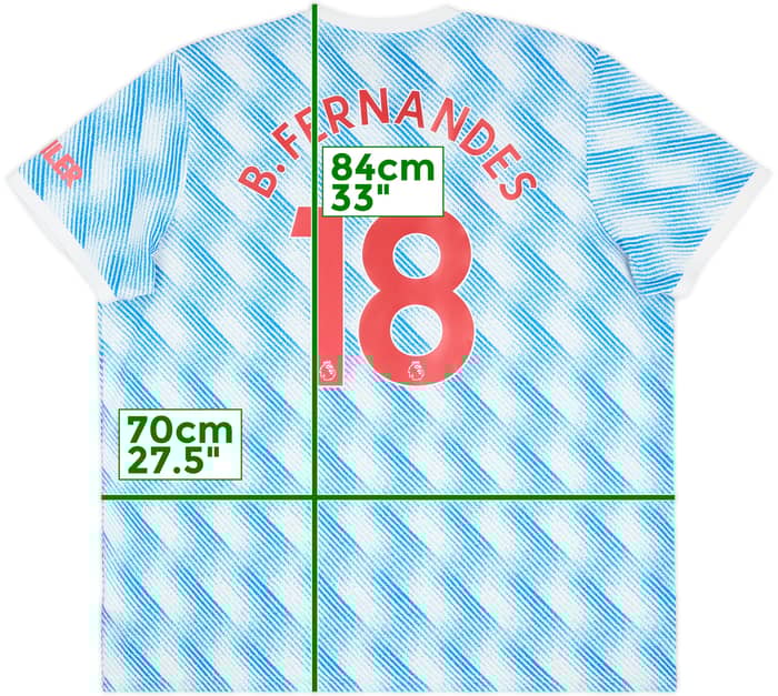 2021-22 Manchester United Away Shirt B.Fernandes #18 - 10/10 - (3XL)