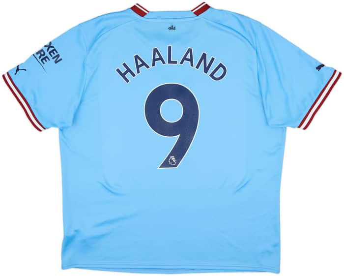Camiseta de local del Manchester City 2022-23 Haaland #9 - 8/10 - (XL)