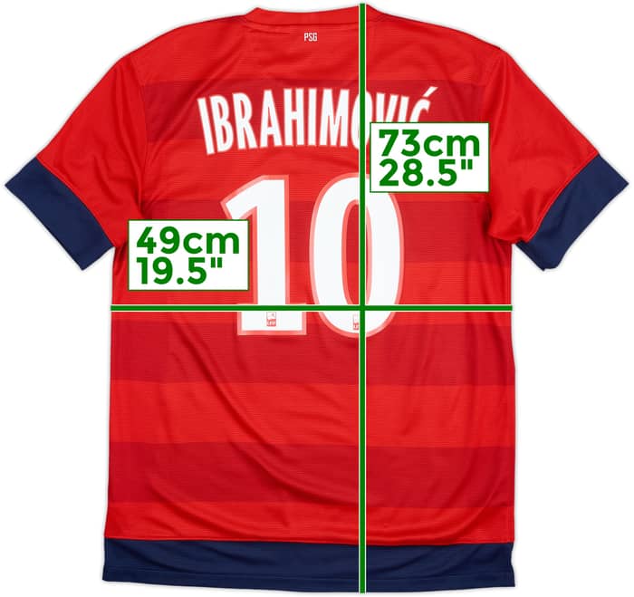 2012-13 Paris Saint-Germain Away Shirt Ibrahimovic #10 - 9/10 - (M)