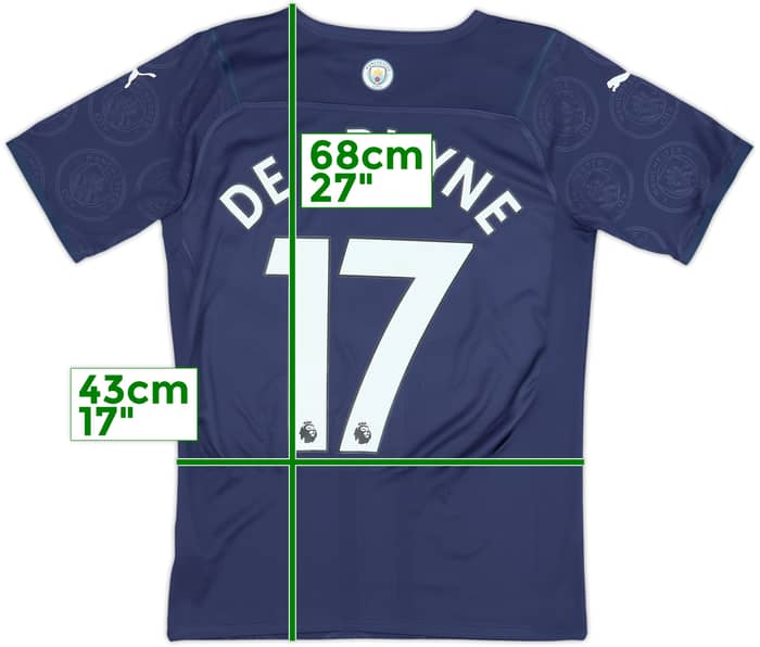 2021-22 Manchester City Authentic Third Shirt De Bruyne #17 - 10/10 - (S)