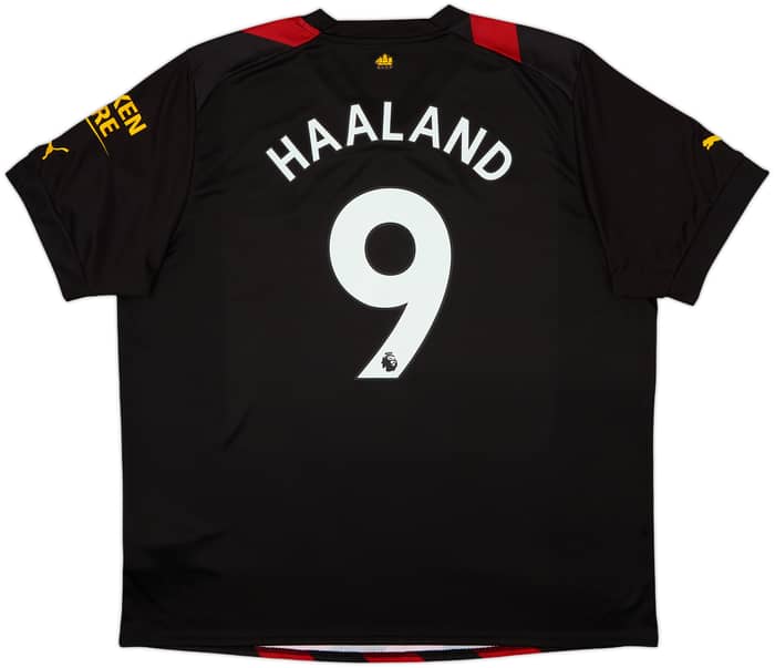 Camiseta de visitante del Manchester City 2022-23 Haaland #9 - 10/10 - (XXL)