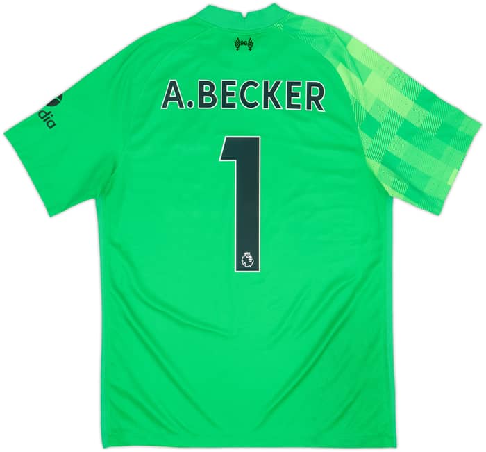 Camiseta de portero del Liverpool 2021-22 S/S A.Becker #1 - 7/10 - (M)