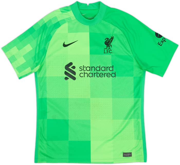 Camiseta de portero del Liverpool 2021-22 S/S A.Becker #1 - 7/10 - (M)