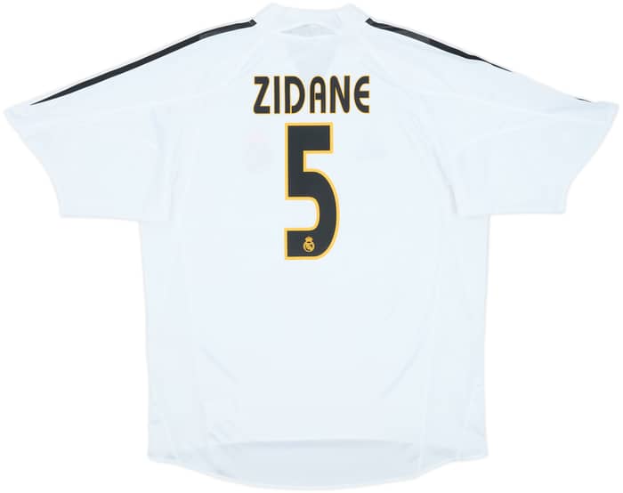 2004-05 Real Madrid Camiseta Local Zidane #5 - 6/10 - (L)