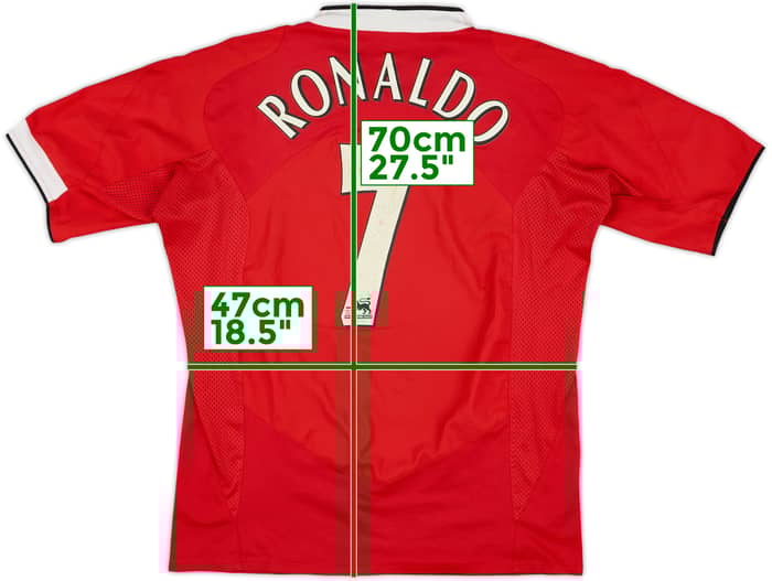 2004-06 Manchester United Home Shirt Ronaldo #7 - 6/10 - (L)