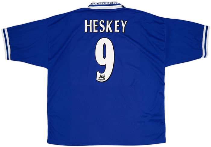 1998-00 Leicester Home Shirt Heskey #9 - 8/10 - (XXL)