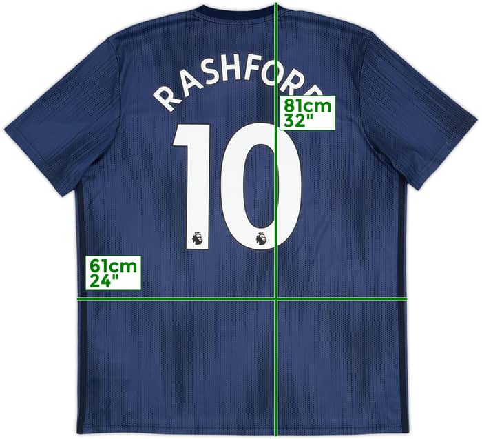 2018-19 Manchester United Third Shirt Rashford #10 - 10/10 - (XL)