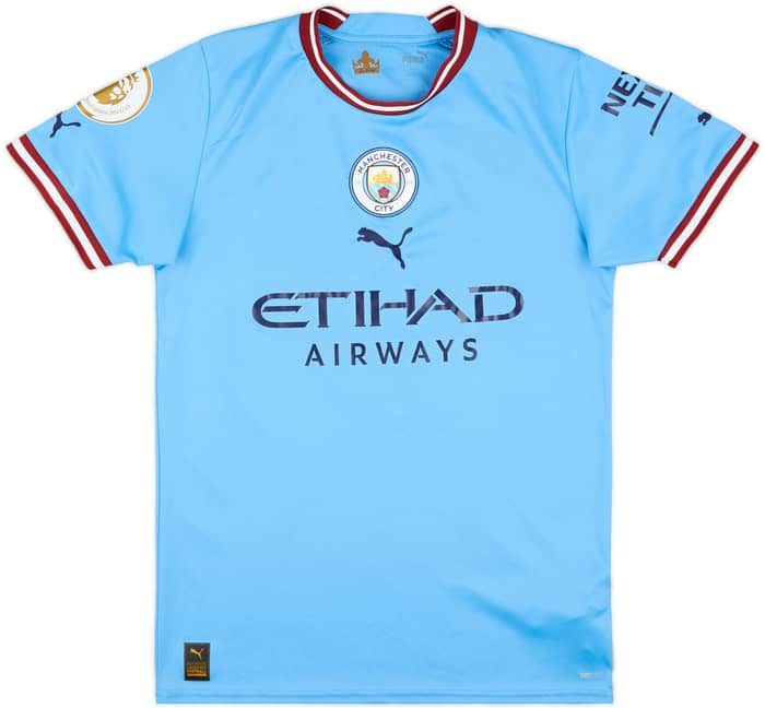 2022-23 Manchester City Home Shirt Haaland #9 - 5/10 - (M)