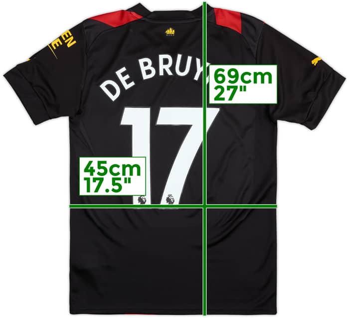 2022-23 Manchester City Away Shirt De Bruyne #17 - 8/10 - (S)