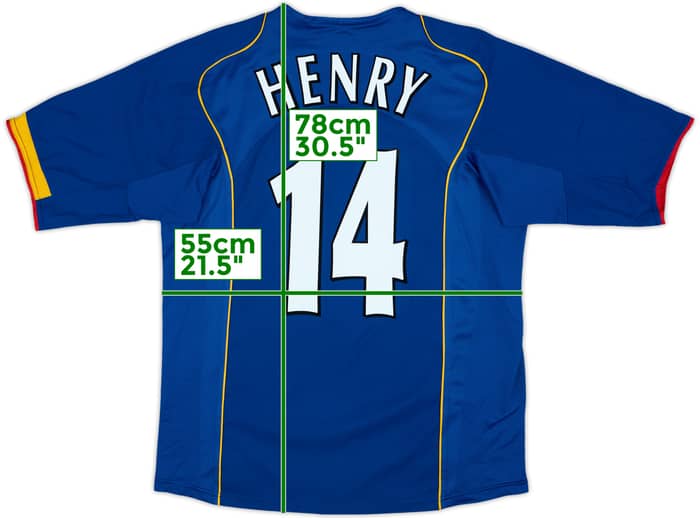 2004-06 Arsenal Away Shirt Henry #14 - 7/10 - (L)