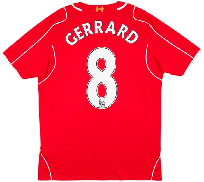2014-15 Liverpool Home Shirt Gerrard #8 - 6/10 - (M)