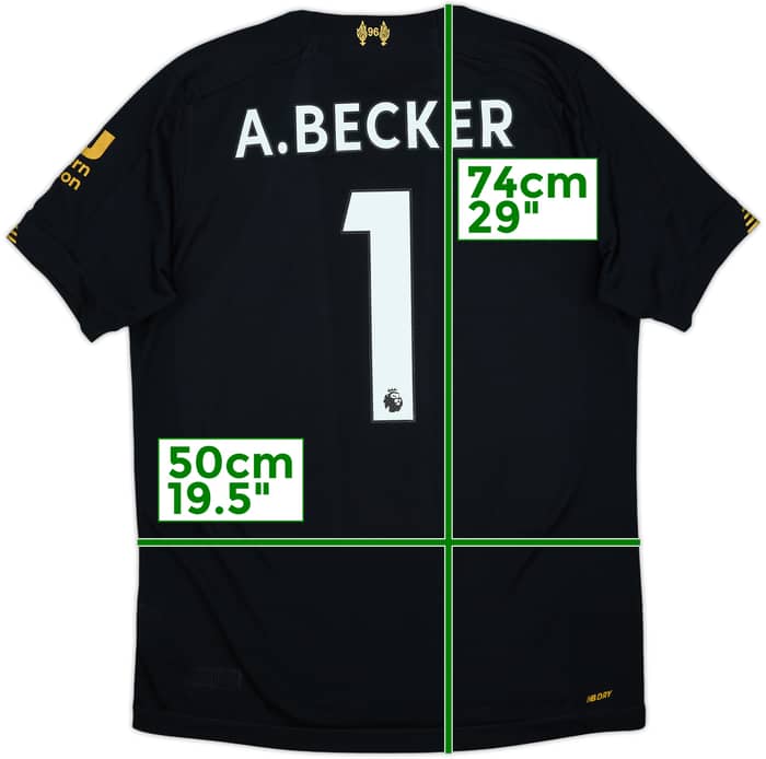 2019-20 Liverpool GK S/S Shirt A.Becker #1 - 9/10 - (M)