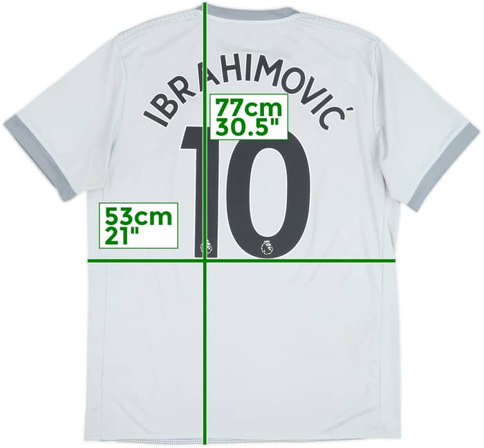 2017-18 Manchester United Third Shirt Ibrahimovic #10 - 8/10 - (L)