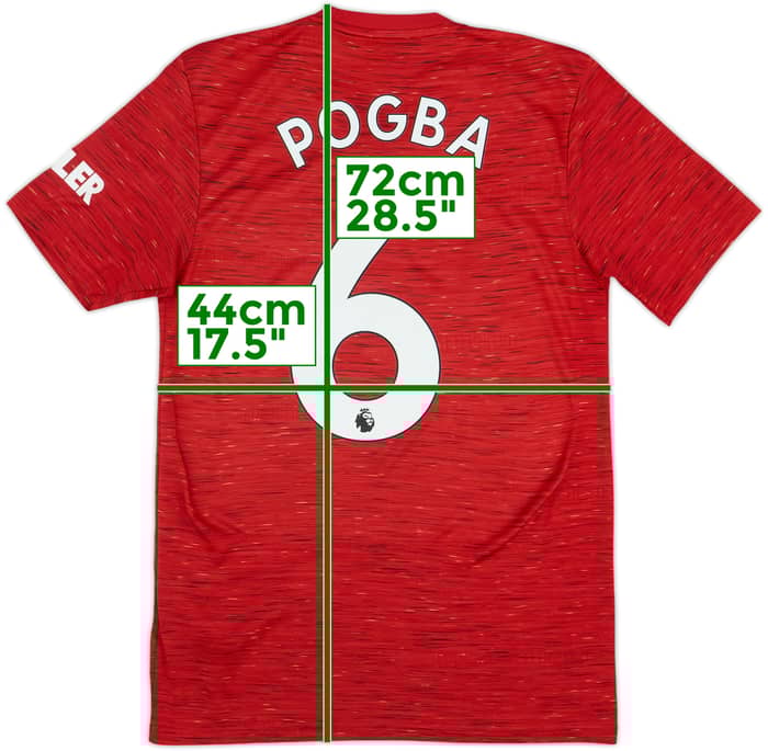 2020-21 Manchester United Home Shirt Pogba #6 - 6/10 - (S)