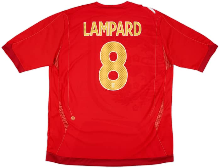 2006-08 England Away Shirt Lampard #8 - 8/10 - (XL)