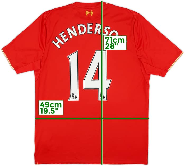 2015-16 Liverpool Home Shirt Henderson #14 - 4/10 - (M)