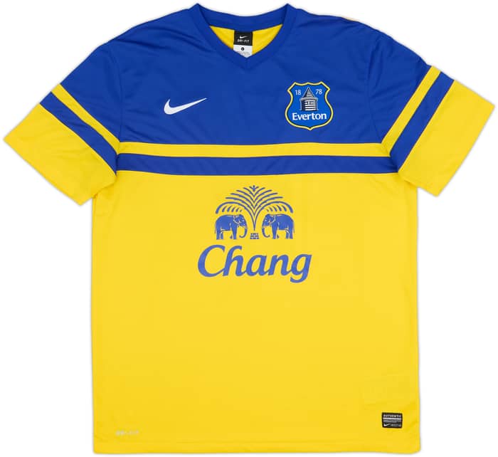 2013-14 Everton Away Shirt Lukaku #17 - 10/10 - (L)