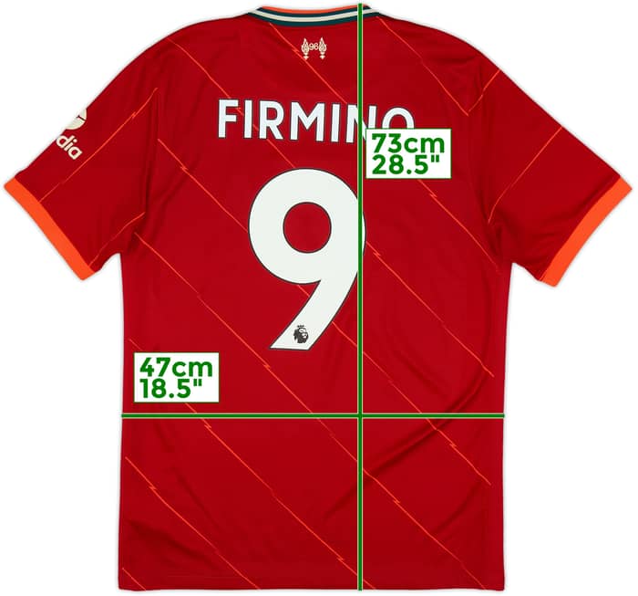 2021-22 Liverpool Home Shirt Firmino #9 - 7/10 - (M)