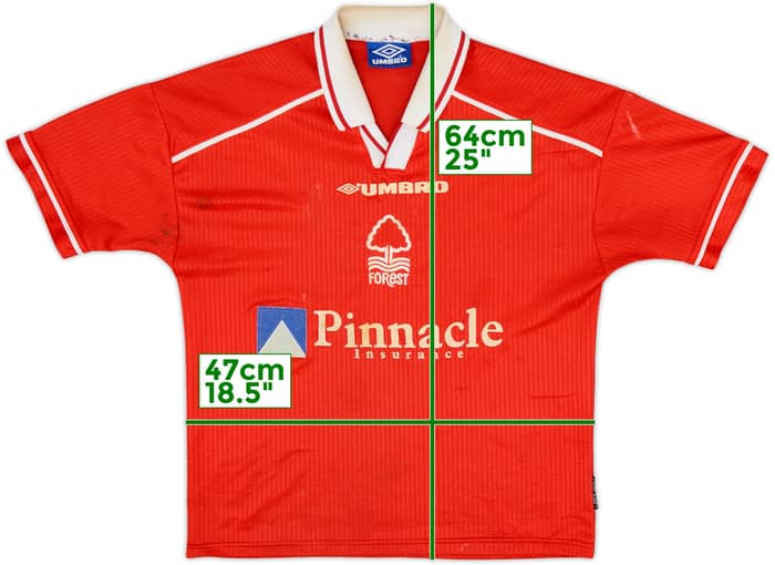 1998-00 Nottingham Forest Home Shirt - 5/10 - (S)