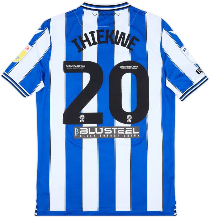 2022-23 Sheffield Wednesday Match Issue Squad Signed Home Shirt Ihiekwe #20