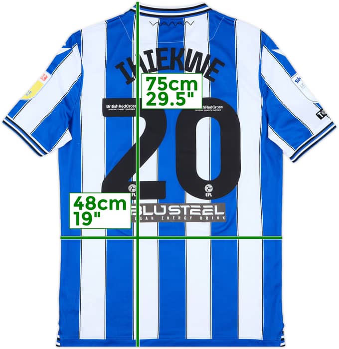 2022-23 Sheffield Wednesday Match Issue Squad Signed Home Shirt Ihiekwe #20