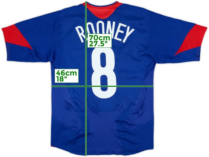 2005-06 Manchester United Away Shirt Rooney #8 - 7/10 - (S)