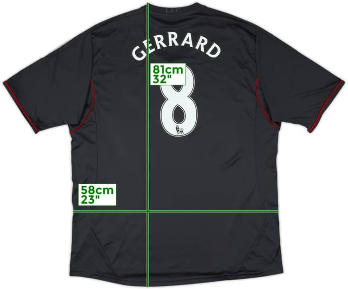 2011-12 Liverpool Away Shirt Gerrard #8 - 10/10 - (3XL)