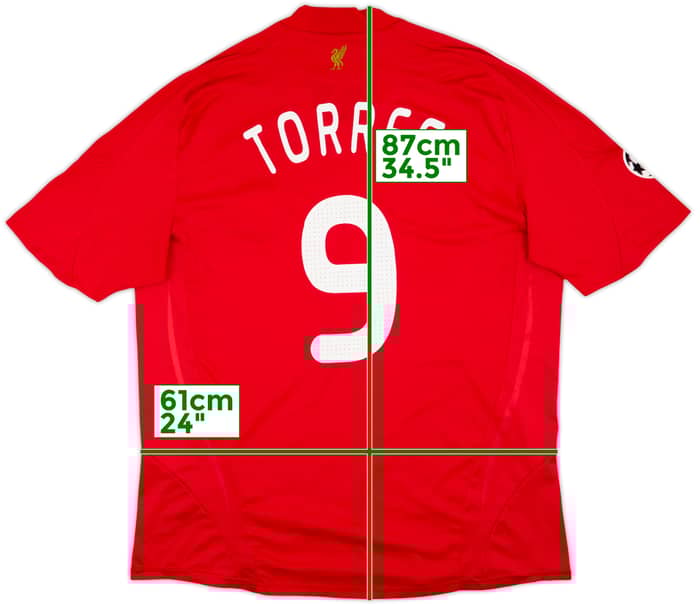 2008-10 Liverpool Home Shirt Torres #9 - 8/10 - (XXL)