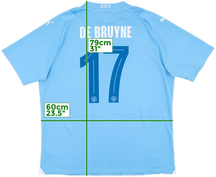 2023-24 Manchester City Home Shirt De Bruyne #17 - 10/10 - (XL)