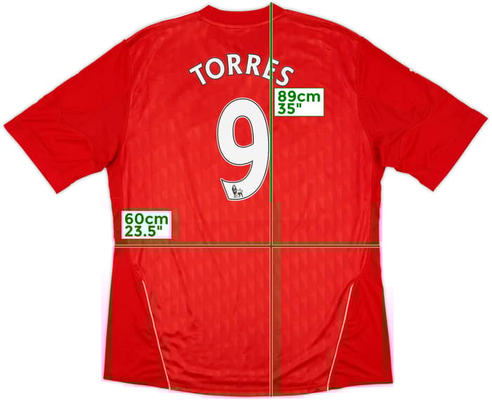 2010-12 Liverpool 'FA Cup Final' Home Shirt Torres #9 - 6/10 - (XXL)