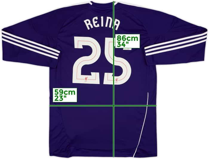 2010-12 Liverpool GK Shirt Reina #25 - 7/10 - (XL)