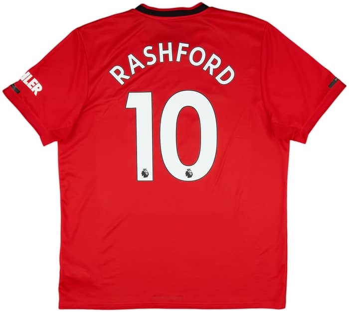 2019-20 Manchester United Home Shirt Rashford #10 - 6/10 - (XL)