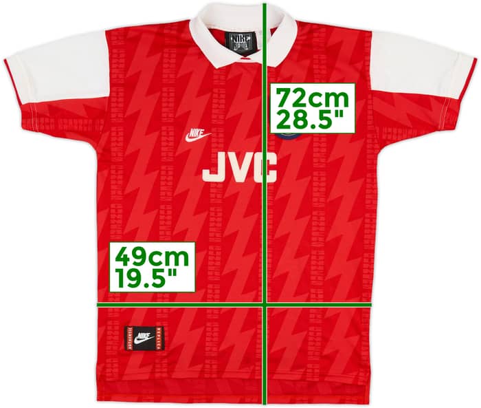 1994-96 Arsenal Home Shirt - 8/10 - (XL.Boys)