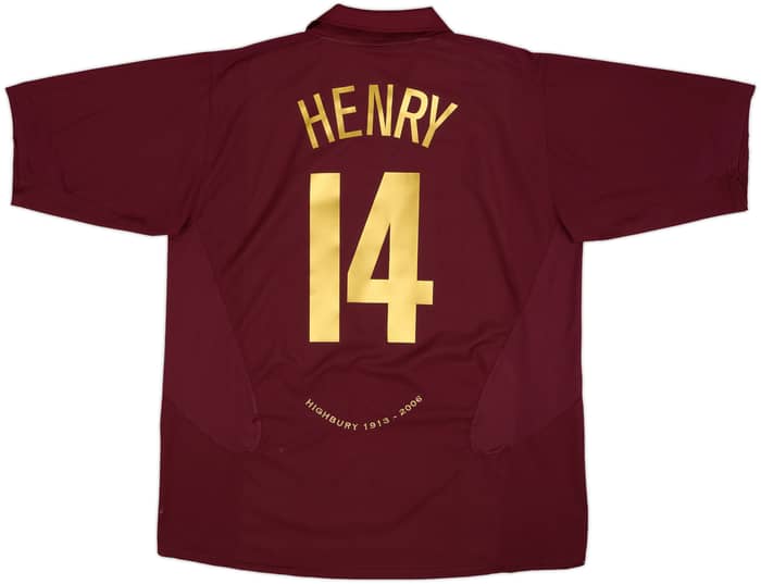 2005-06 Arsenal Home Shirt Henry #14 - 7/10 - (XXL)