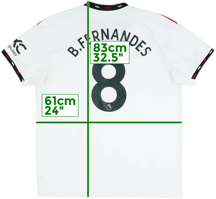 2022-23 Manchester United Away Shirt B.Fernandes #8 - 8/10 - (XL)