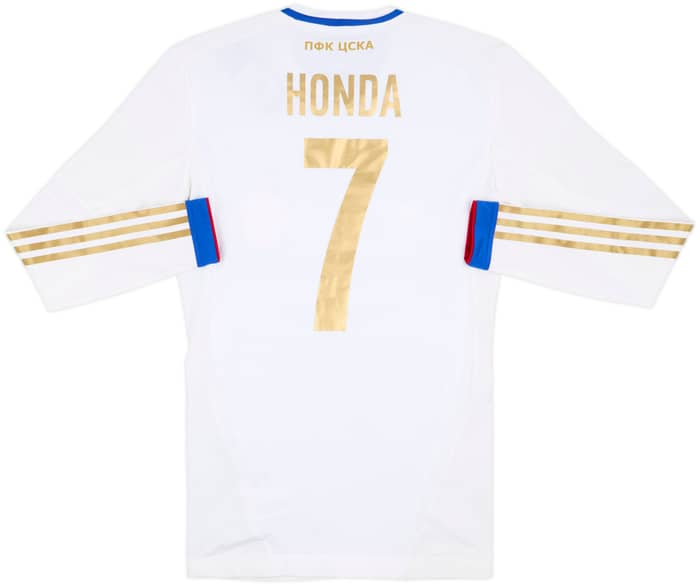 2012 CSKA Moscow Player Issue TechFit Home L/S Shirt Honda #7 (S)