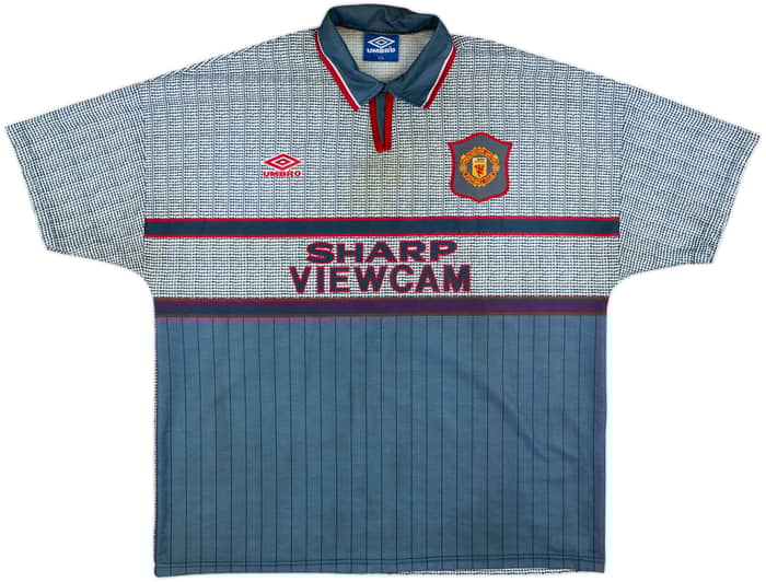 1995-96 Manchester United Away Shirt Cantona #7 - 7/10 - (XXL)