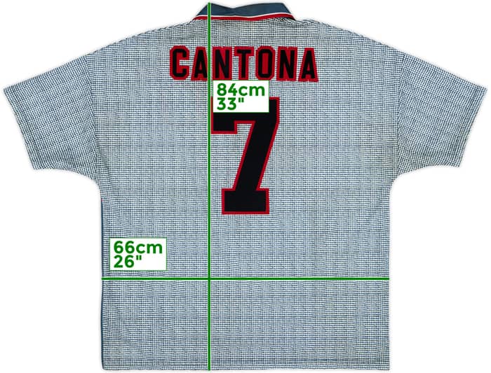 1995-96 Manchester United Away Shirt Cantona #7 - 7/10 - (XXL)