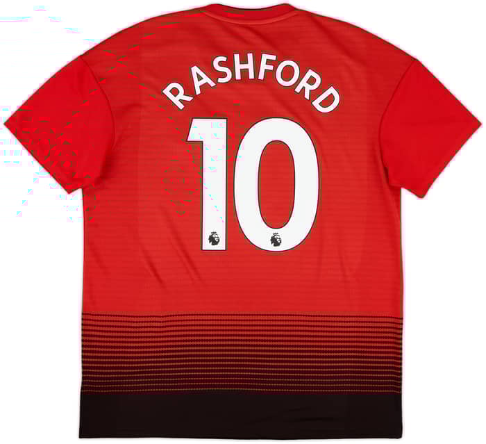 2018-19 Manchester United Home Shirt Rashford #10 - 8/10 - (L)