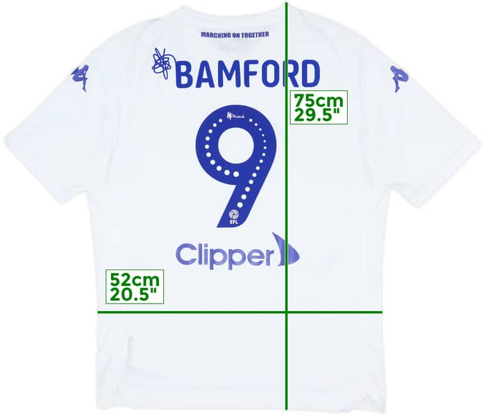 2018-19 Leeds United Home Shirt Bamford #9 - 8/10 - (L)