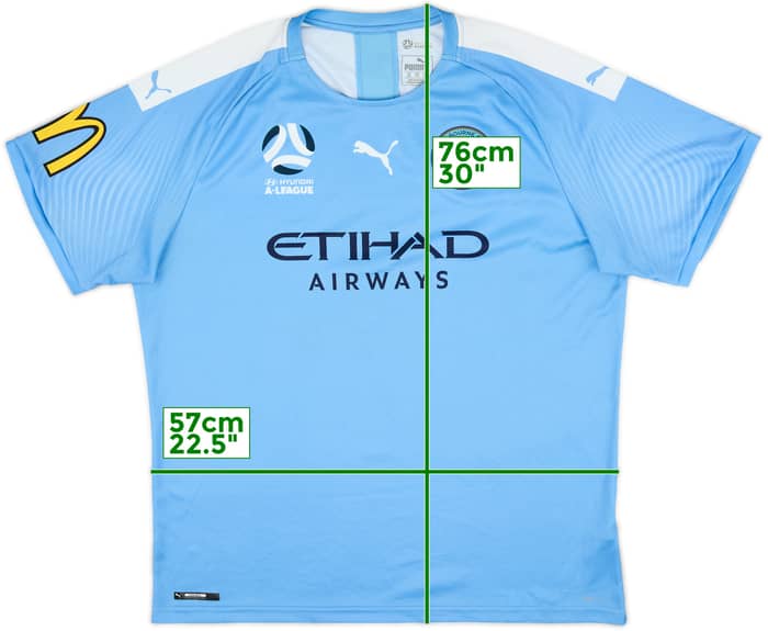 2019-20 Melbourne City Home Shirt - 8/10 - (XXL)