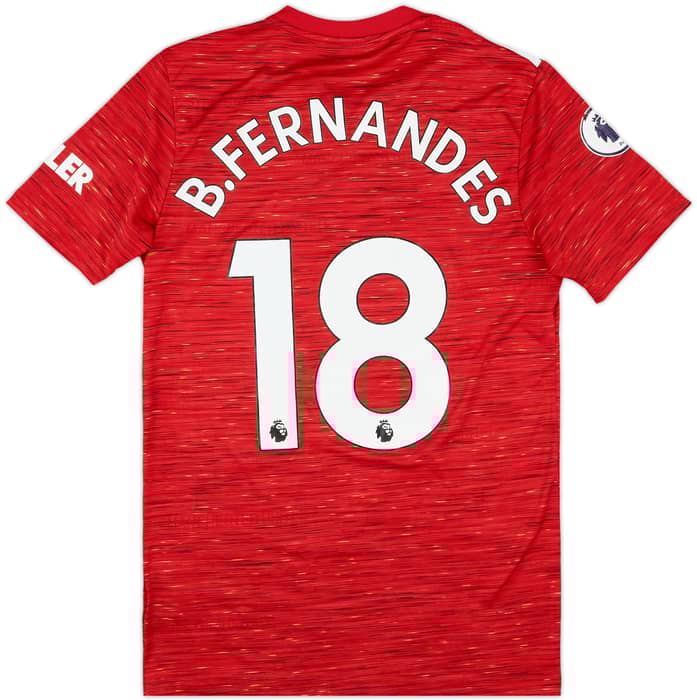 2020-21 Manchester United Home Shirt B. Fernandes #18 - 7/10 - (S)