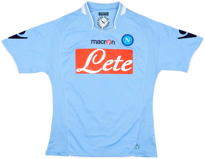 2009-10 Napoli Home Shirt Lavezzi #7 - 8/10 - (S)