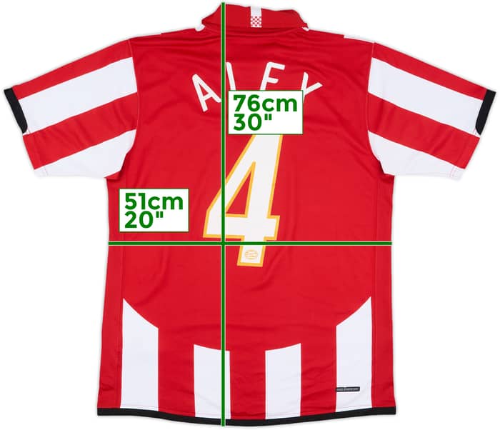 2006-08 PSV Home Shirt Alex #4 - 6/10 - (M)