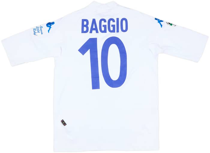 2003-04 Brescia Special 'Grazie Roby' Away Shirt Baggio #10 - 7/10 - (S)