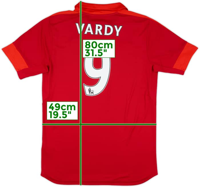 2016-17 Leicester Away Shirt Vardy #9 - 8/10 - (M)