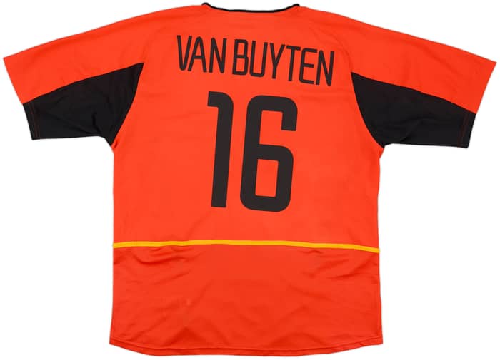 2002-04 Belgium Home Shirt Van Buyten #16 - 8/10 - (XL)
