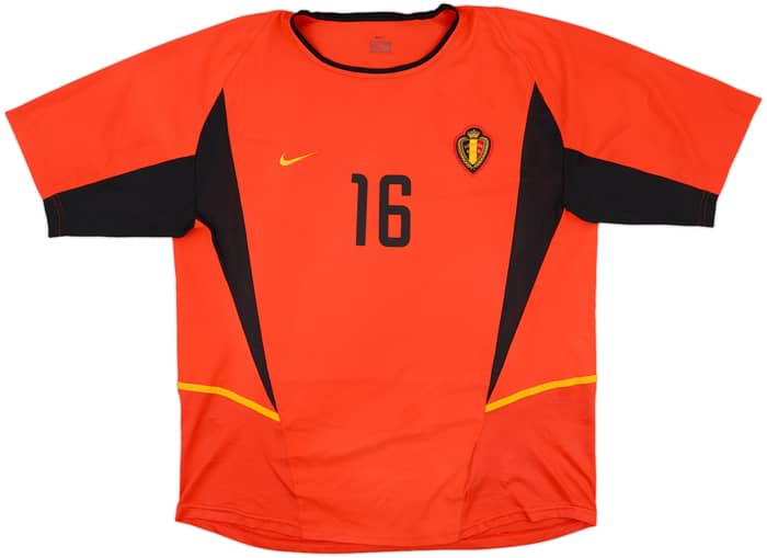 2002-04 Belgium Home Shirt Van Buyten #16 - 8/10 - (XL)