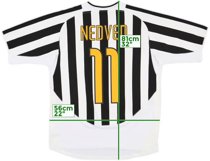 2003-04 Juventus Home Shirt Nedved #11 - 6/10 - (L)