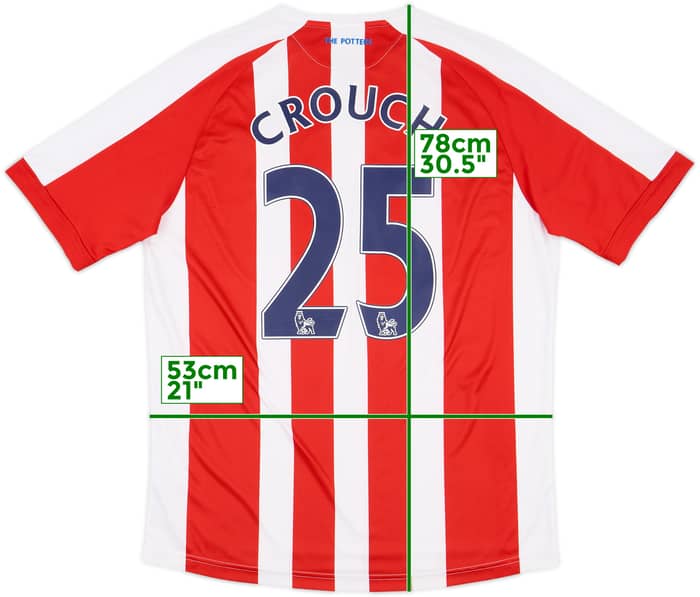 2014-15 Stoke City Home Shirt Crouch #25 - 7/10 - (L)